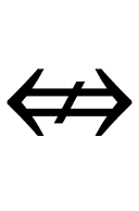 Left Right Double Arrow with Stroke symbol png image