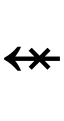 Leftwards Arrow Through X symbol png image