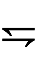 Leftwards Harpoon with Barb Down Above Rightwards Harpoon with Barb Down symbol png image