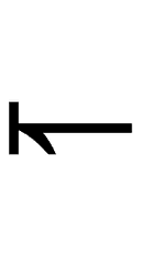 Leftwards Harpoon with Barb Down to Bar symbol png image