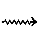 Long Rightwards Squiggle Arrow symbol png image