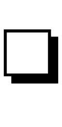 Lower Right Drop-Shadowed White Square symbol png image