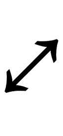 North East and South West Arrow symbol png image