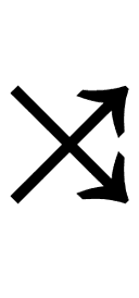 North East Arrow and South East Arrow symbol png image