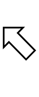 North West White Arrow symbol png image