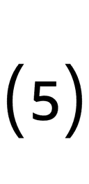 Parenthesized Digit Five symbol png image