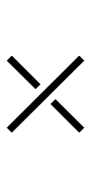 Rising Diagonal Crossing Falling Diagonal symbol png image