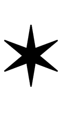 Six Pointed Star symbol png image