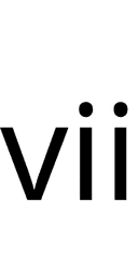 Small Roman Numeral Seven symbol png image