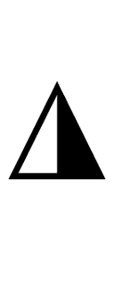 Up-Pointing Triangle with Right Half Black symbol png image