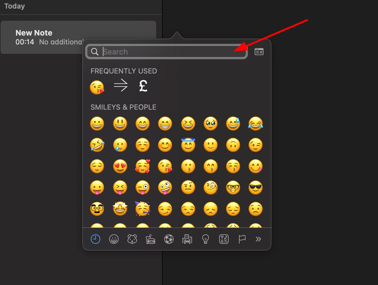 How to type there does not exist symbol on Mac OS